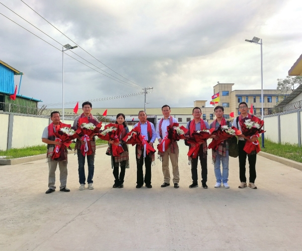 嘉兴市政协盛全生副主席一行调研立博Ladbrokes丝绸（柬埔寨）工业园